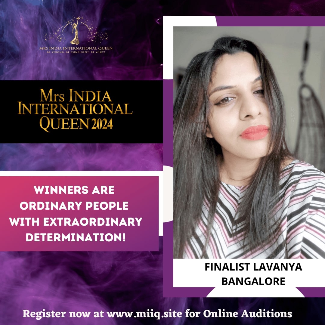 Mrs India 2024 finalist - Mrs. Lavanya Kannepalli, Bangalore