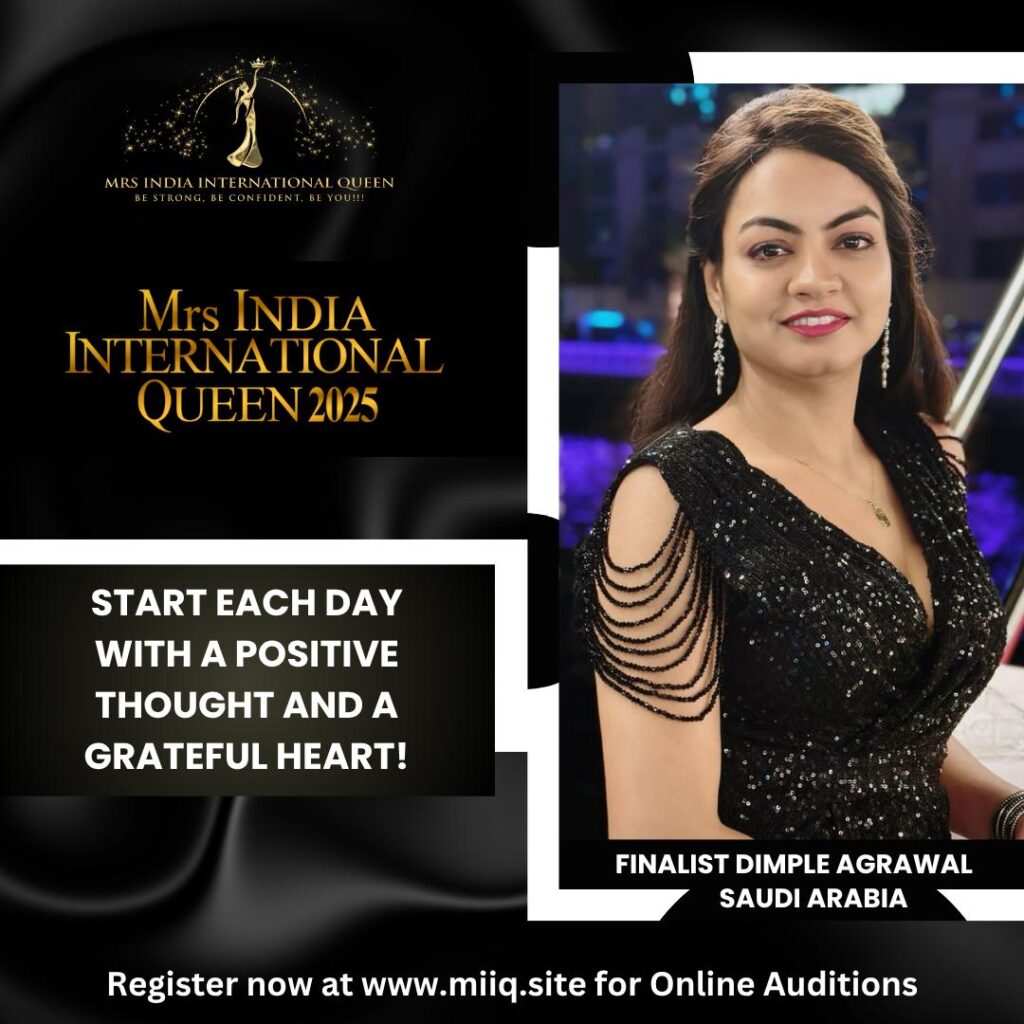 Mrs. Dimple Gaurav Agrawal - finalist of Mrs India International Queen 2025