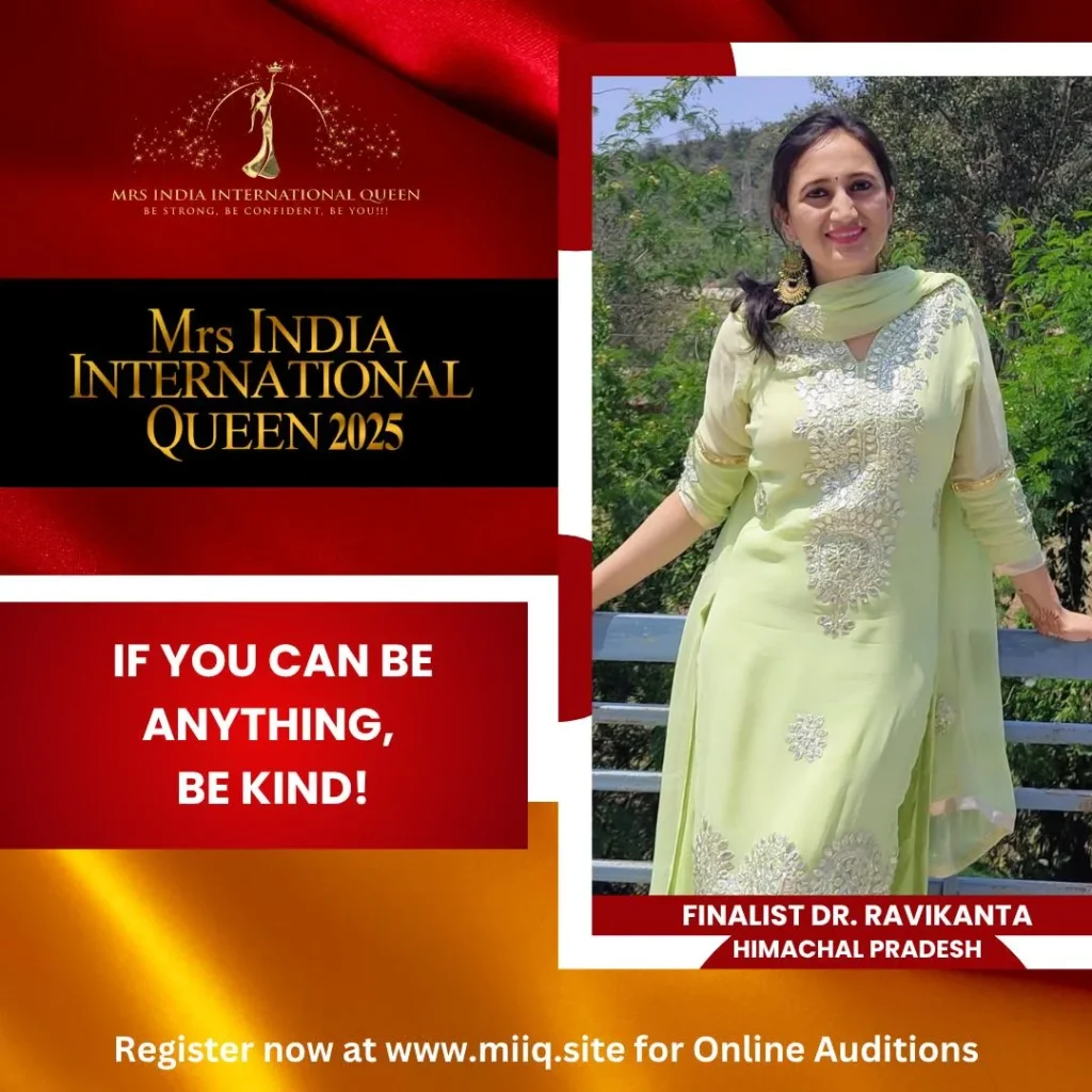 Dr. Ravikanta Negi - finalist of Mrs India International Queen 2025