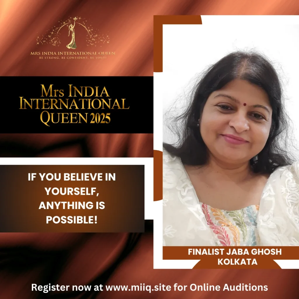 Mrs. Jaba Ghosh - finalist of Mrs India International Queen 2025