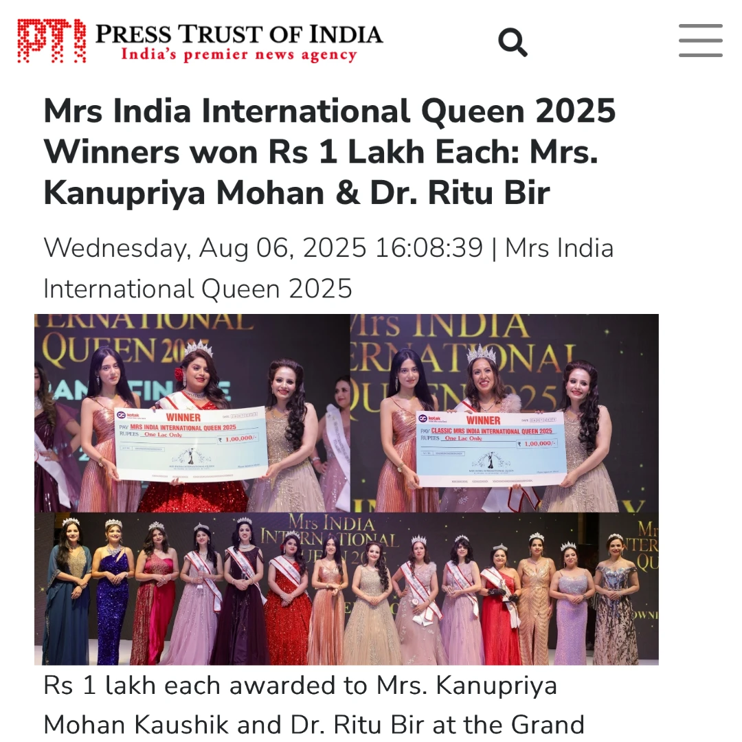 MRS INDIA 2025 IN PTI