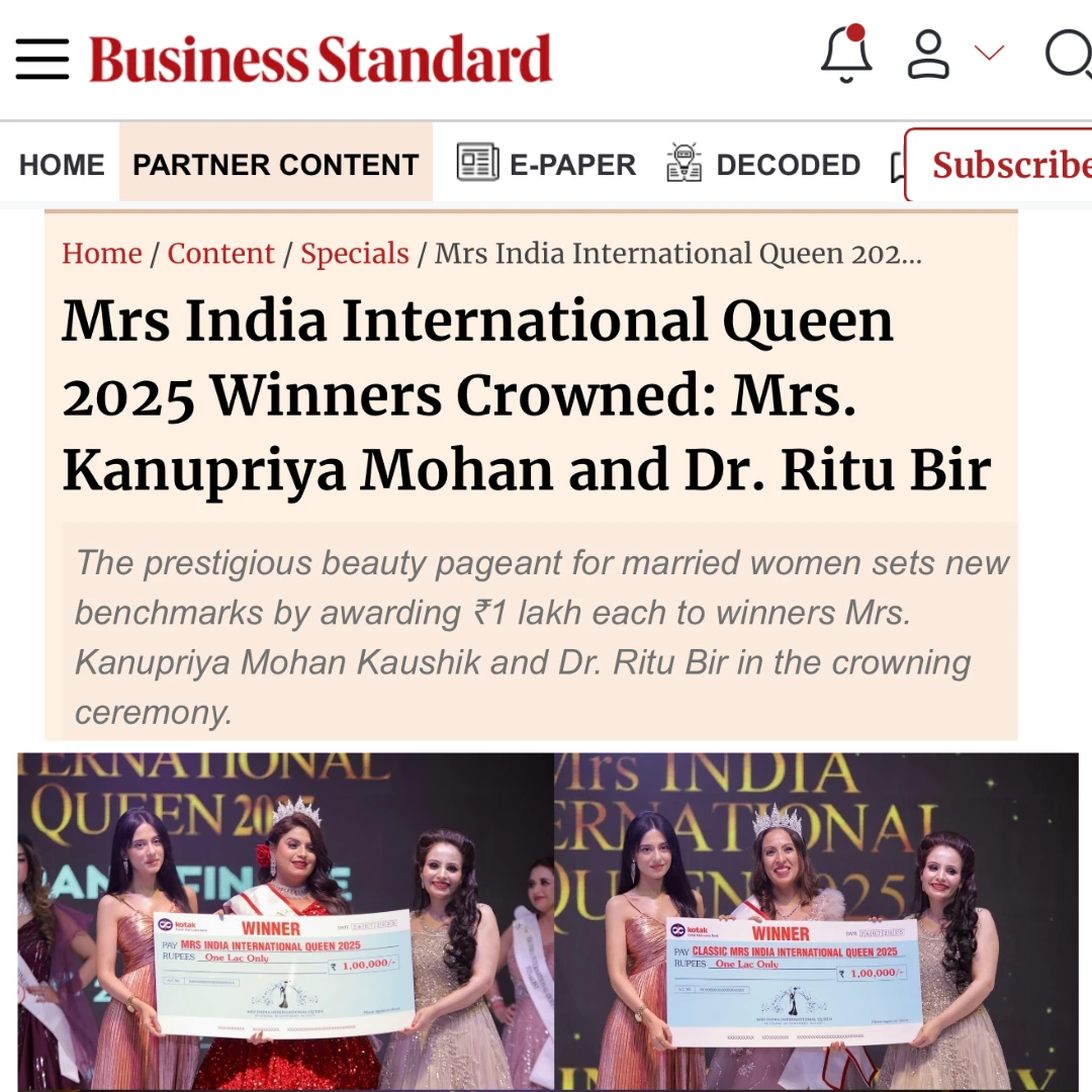 MRS INDIA 2025 IN BUSINESS STANDARD
