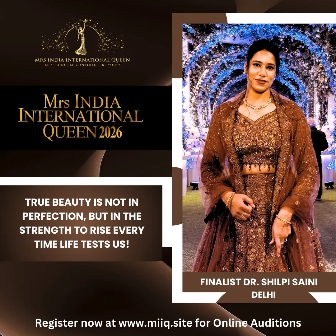Dr. Shilpi Saini - Mrs India International Queen Finalist