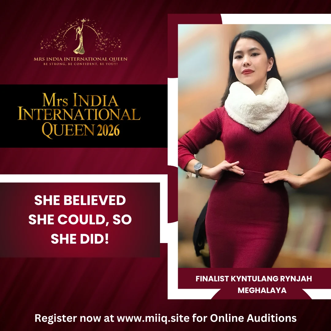 Mrs. Kyntulang Rynjah - finalist of Mrs India International Queen 2026