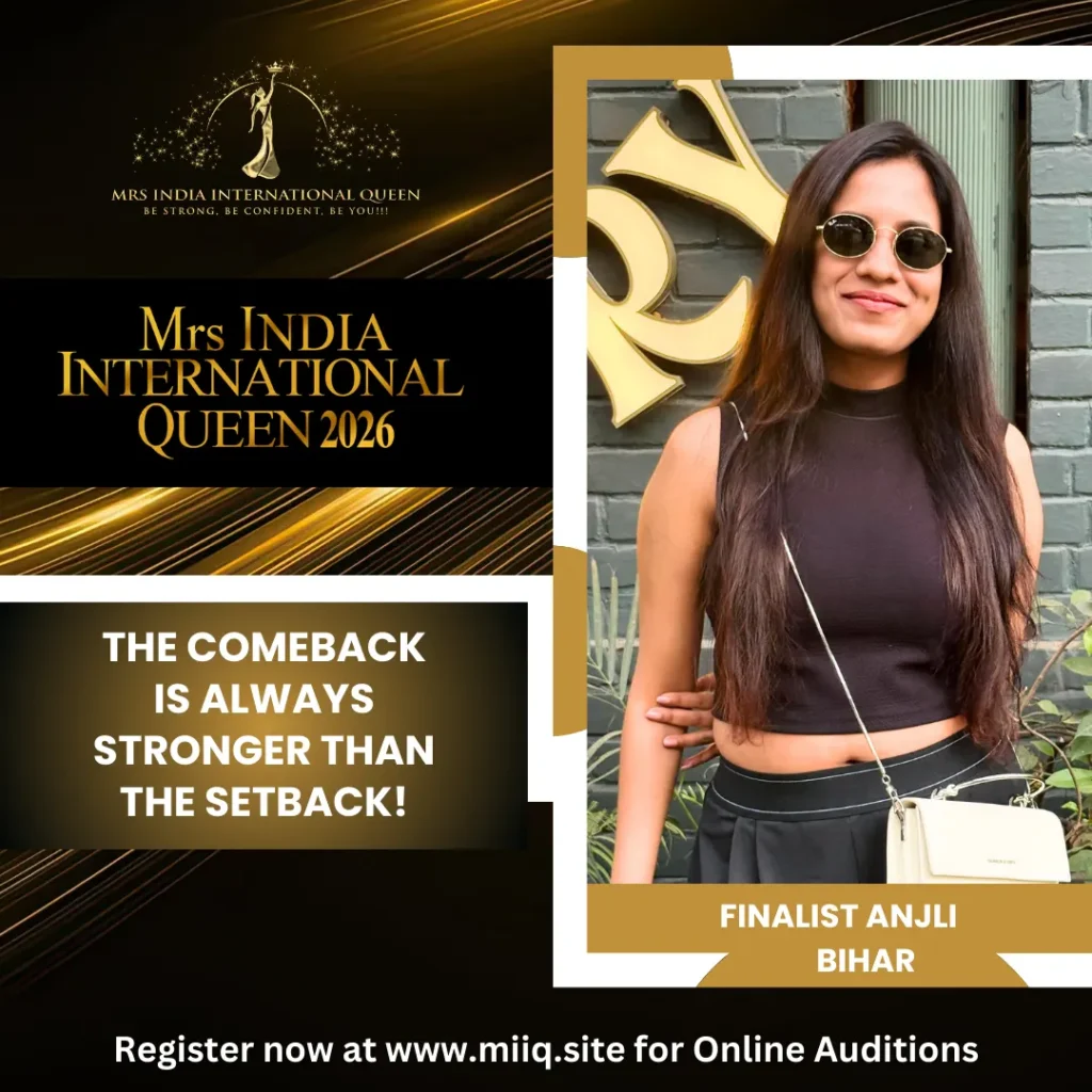 MRS INDIA INTERNATIONAL QUEEN FINALIST Mrs. Anjli