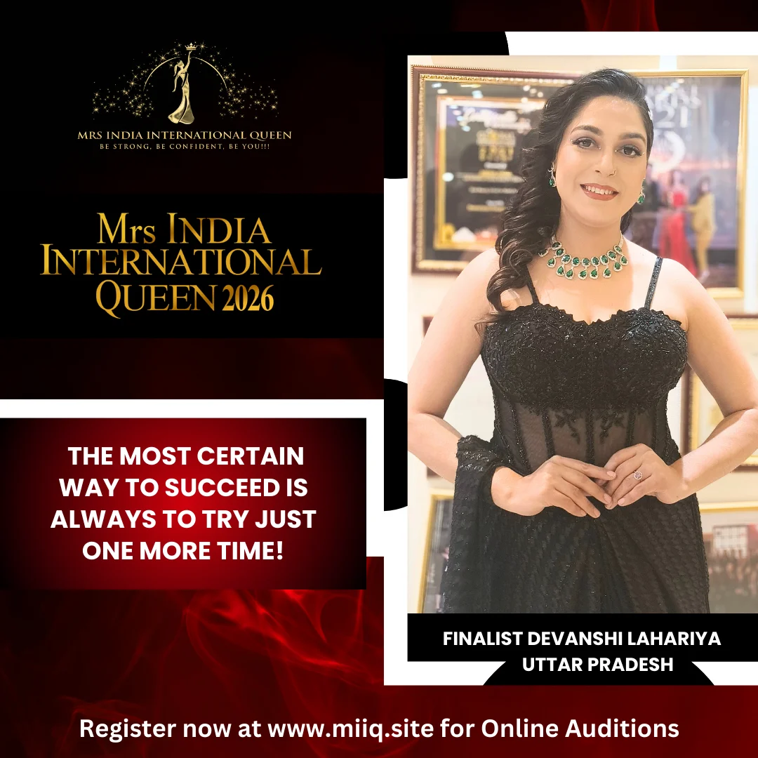 MRS INDIA INTERNATIONAL QUEEN FINALIST Mrs. Devanshi Lahariya