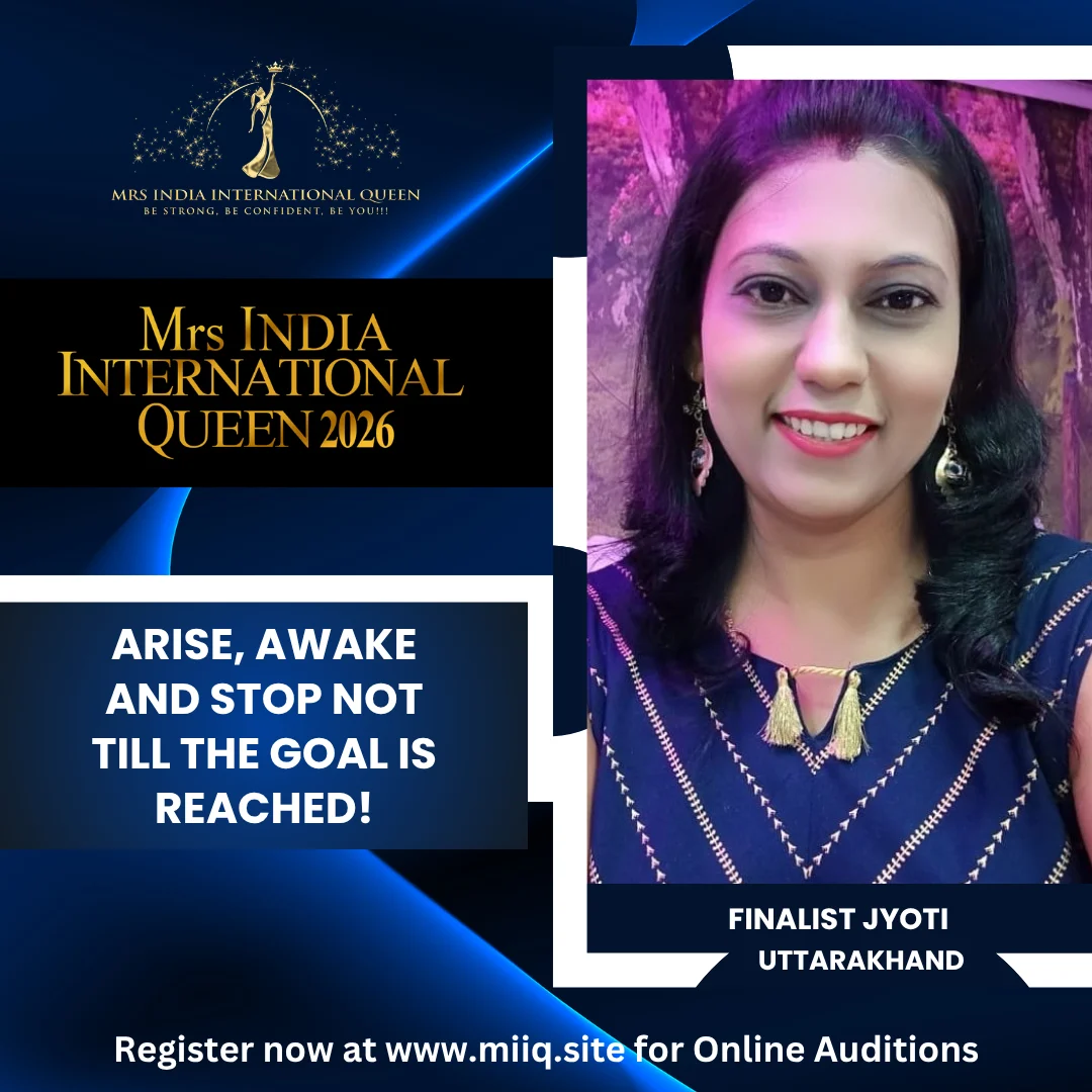 MRS INDIA INTERNATIONAL QUEEN FINALIST Mrs. Jyoti