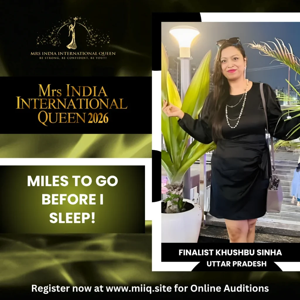 MRS INDIA INTERNATIONAL QUEEN FINALIST Mrs. Khushbu Sinha