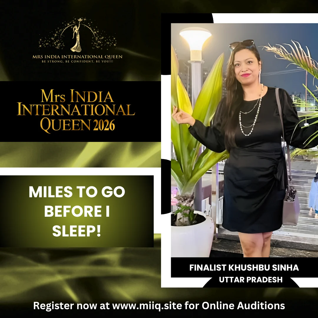 MRS INDIA INTERNATIONAL QUEEN FINALIST Mrs. Khushbu Sinha