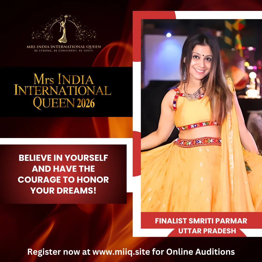 MRS INDIA INTERNATIONAL QUEEN FINALIST Mrs. Smriti Parmar
