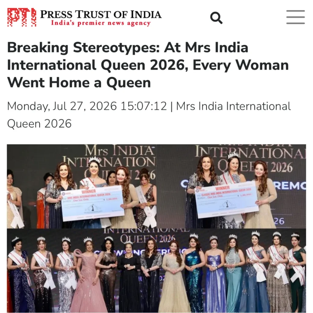 MRS INDIA 2026 IN PTI
