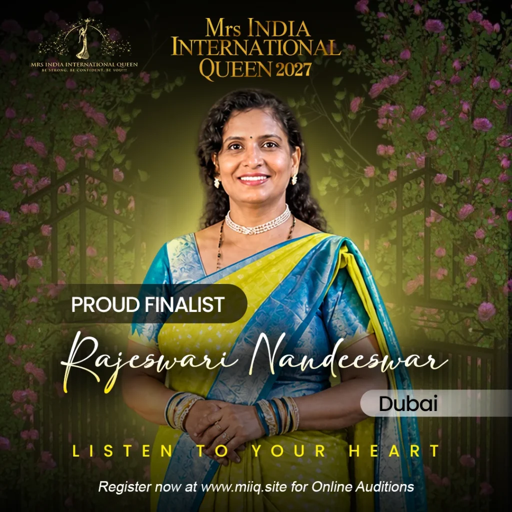 Mrs. Rajeswari Nandeeswar - finalist of Mrs India International Queen 2027